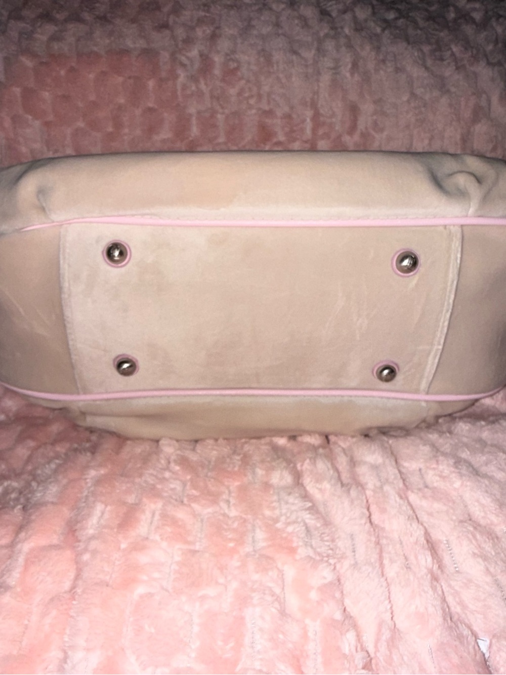 Juicy Couture UK Twig Dog Dumpling / Hobo - Pink and Beige - NWT ! - Picture 13 of 15